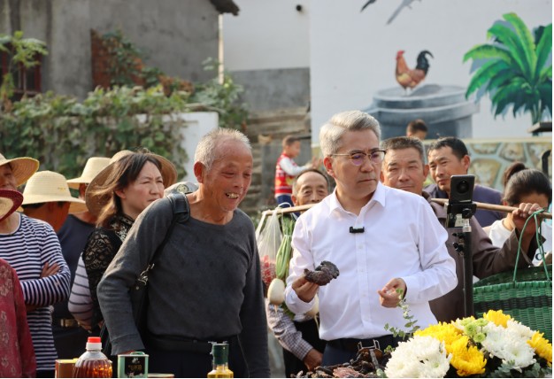 一屏通山海 云端富山乡燕儿谷云集市点亮黄冈山货出山新春图景(图2)