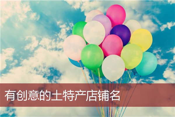 有创意的土特产店铺名